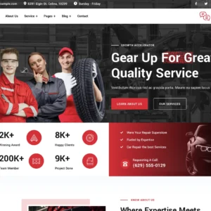Auto Garage Services - WordPress Website