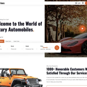 Elite Car Sales Network - WordPress Website