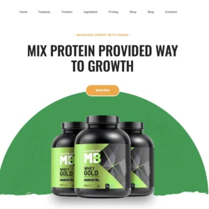 Protein Supplement Store - WordPress Website