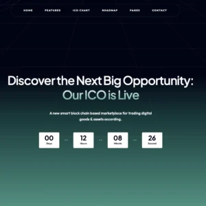ICO Launch & Crypto Platform - WordPress Website