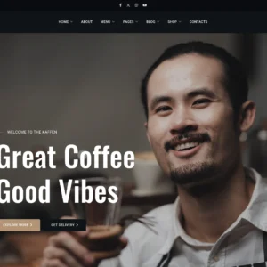 Modern Coffee House - WordPress Website