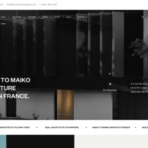 Luxury Architecture Design - WordPress Website
