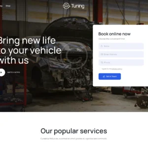 Auto Body Repair Shop - WordPress Website