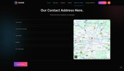 wordpress-map-contact-address-section
