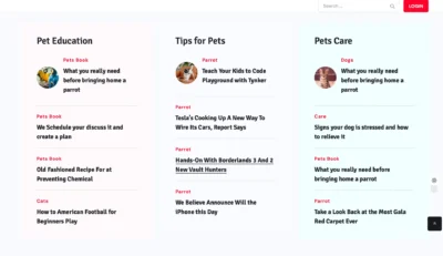 wordpress-pet-blog-layout-parrot